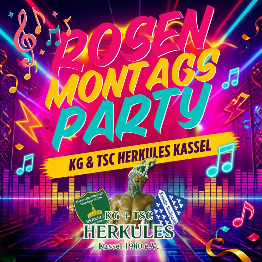 Flyer zur Rosenmontagsparty